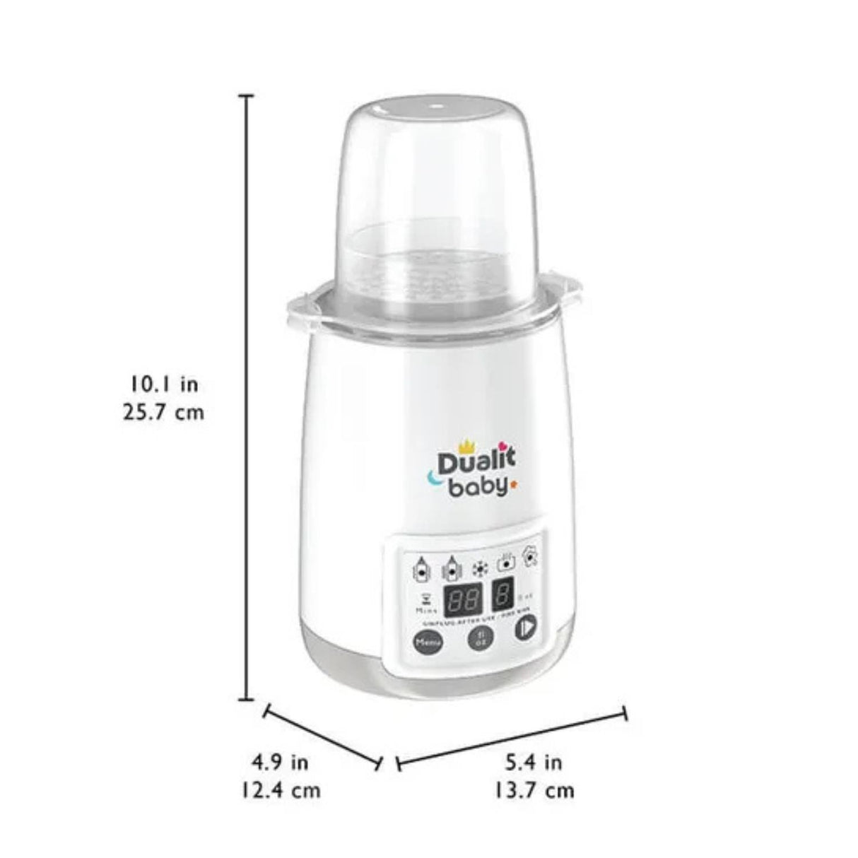 Dualit Baby Range Single Bottle Warmer White and Grey