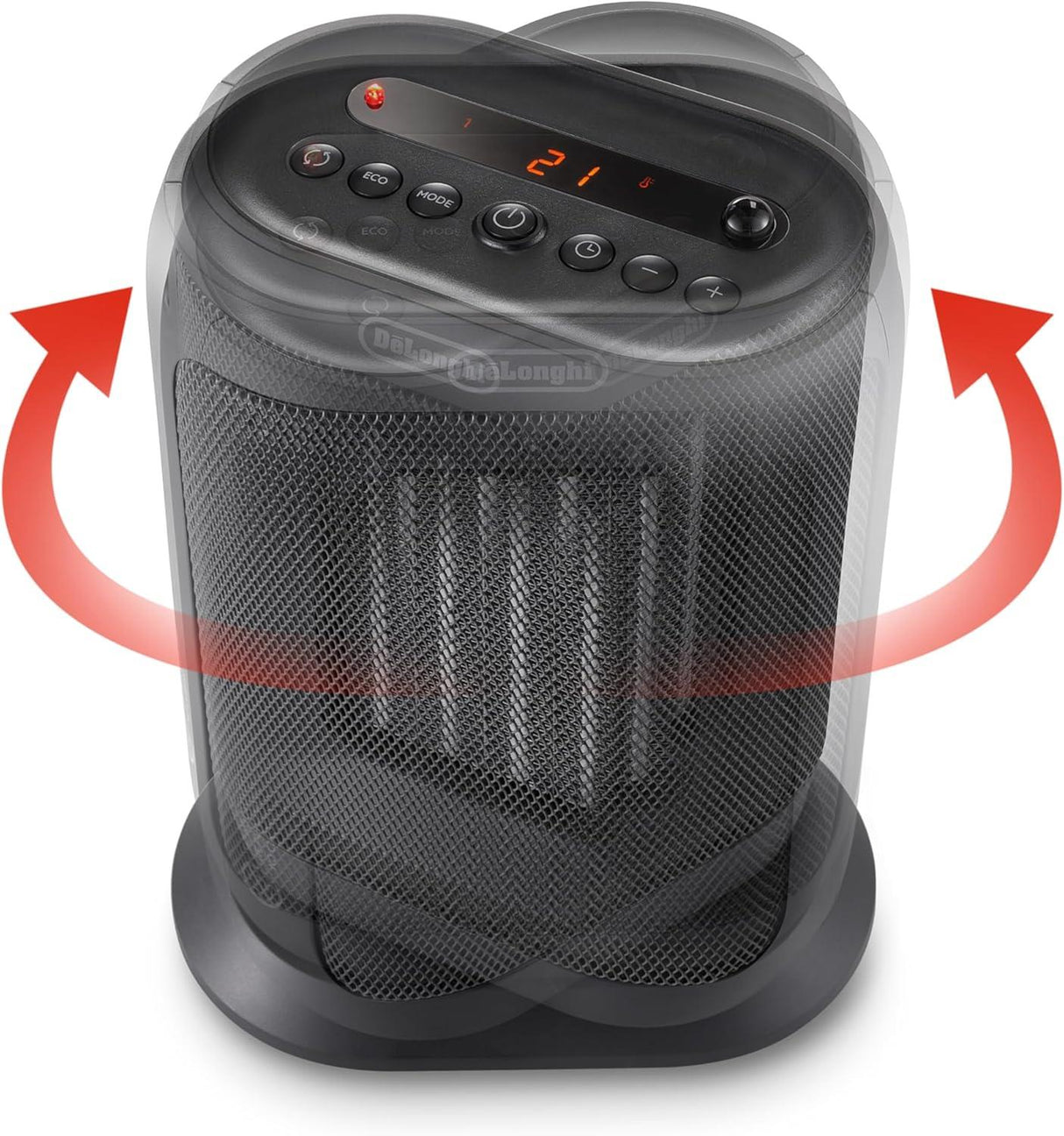 De'Longhi Capsule You & Me Portable Ceramic Fan Heater 2000W Black