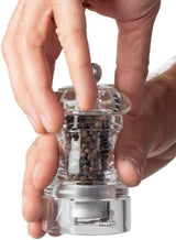 Peugeot Bistro Acrylic Salt and Pepper Mill 10cm Clear