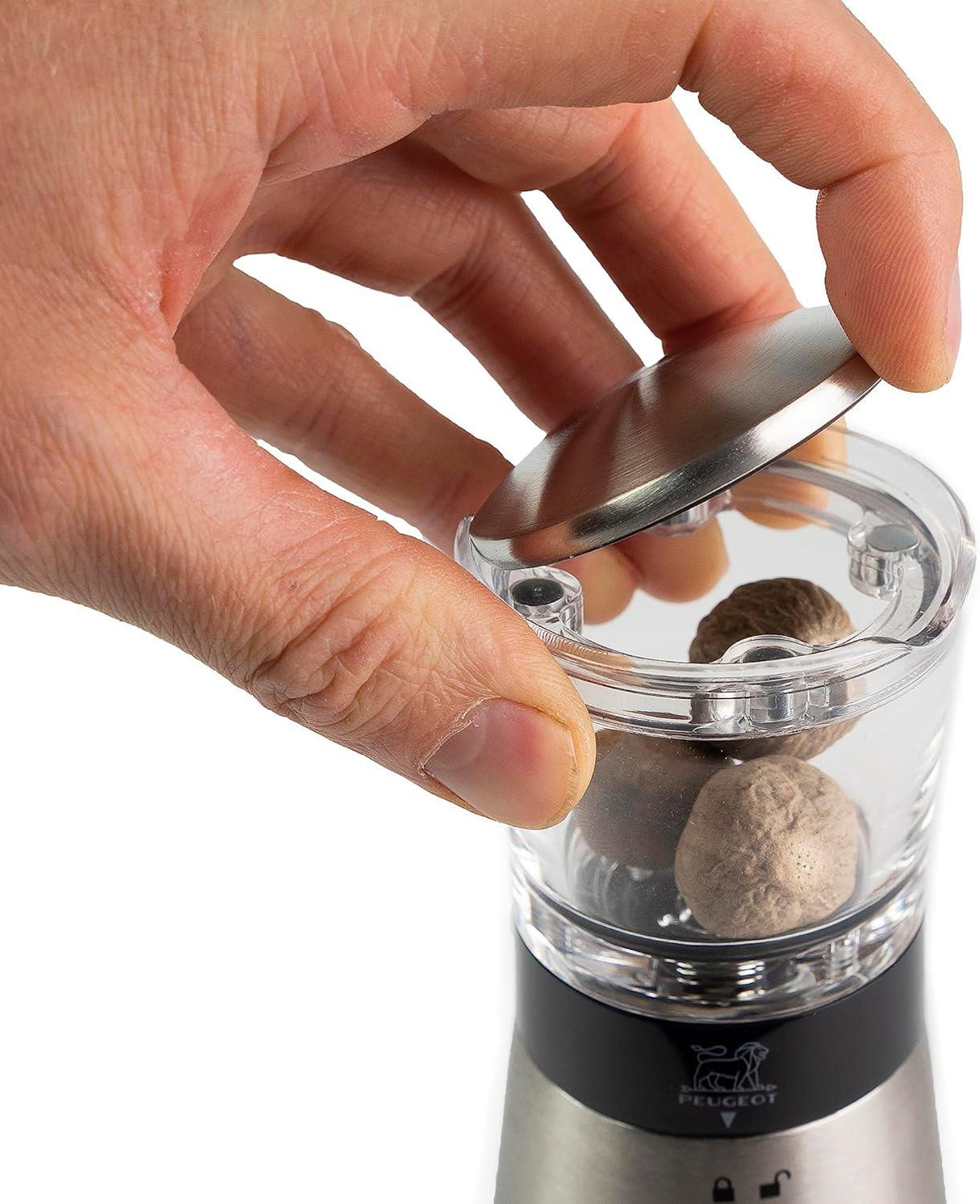 Peugeot Daman Muscade Nutmeg Mill 15cm Silver