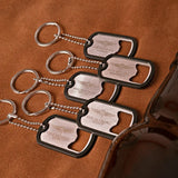 Top Gun Dog Tag Bottle Opener 1 of 5 Designs Selected at Random Silver