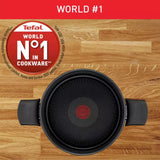 Tefal Titanium Excellence 24cm Non stick Stewpot Black