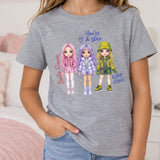 Rainbow High Girls Character T-Shirt 100% Cotton 4-6 Years Grey