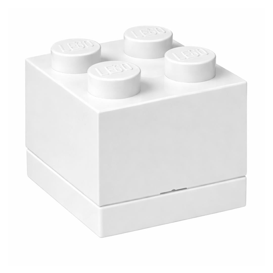 LEGO Mini Box 4 Storage Brick Box White