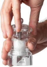 Peugeot Bistro Acrylic Salt and Pepper Mill 10cm Clear