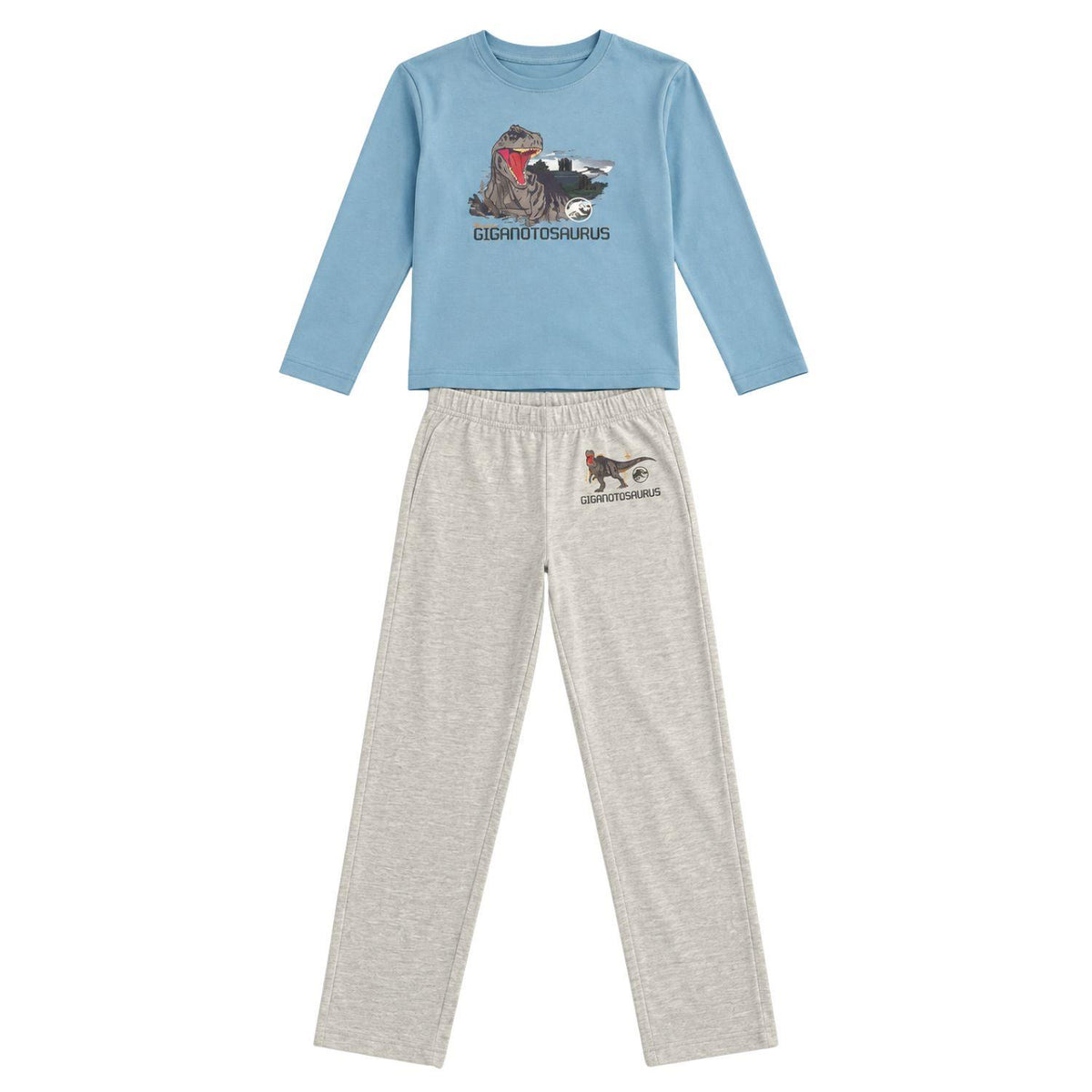 Jurassic World Boys T-Rex Pyjama Set 100% Cotton 2-3 Years Blue