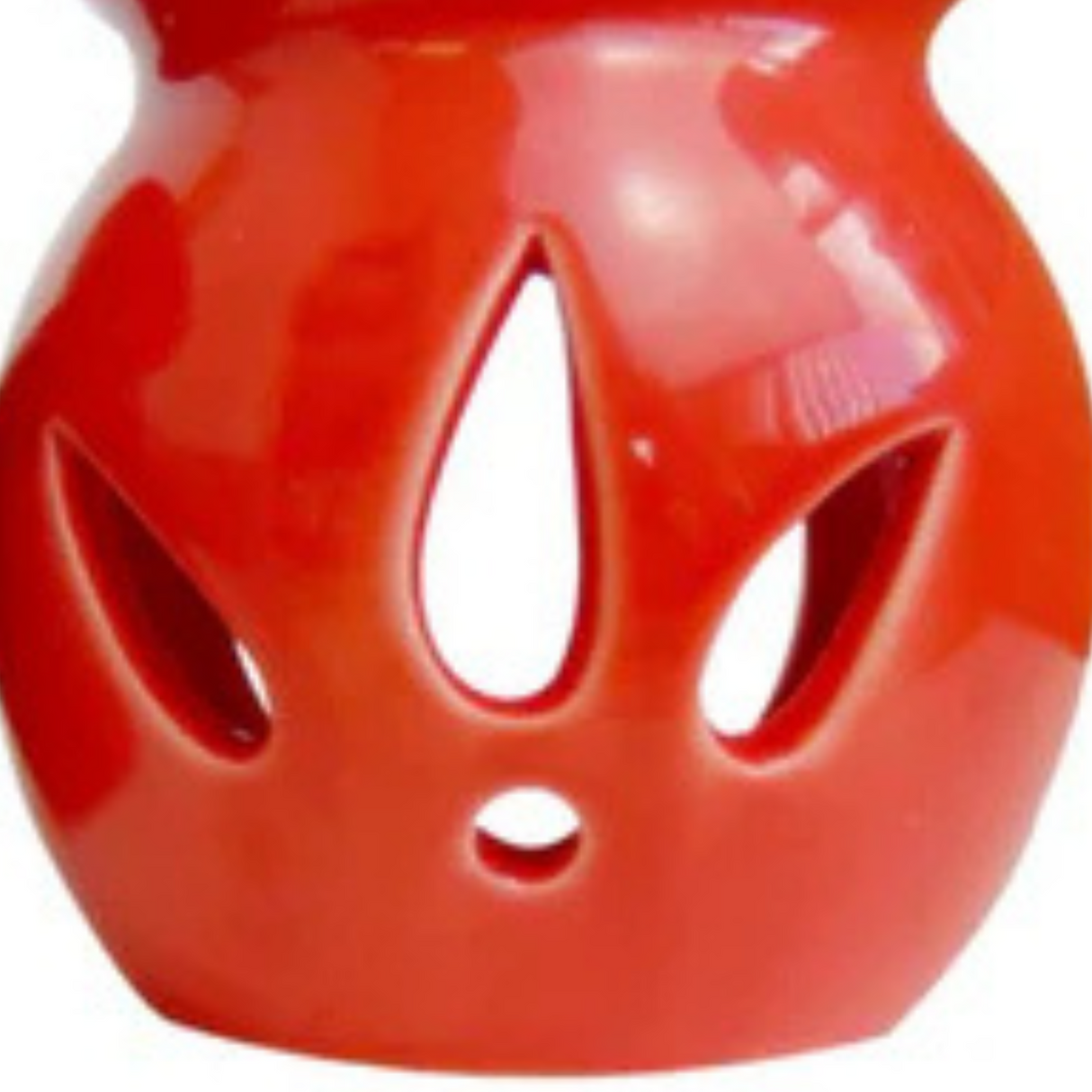 Ceramic Wax And Oil Burner - Red