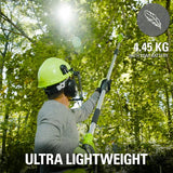 Greenworks 40V 20cm Pole Bar including Battery and Charger Green
