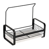 Large Kitchen Sink Caddy Organiser with Drying Rack Black