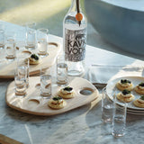 LSA Palette 6-Piece Shot Glass Set with Ash Wood Serving Tray