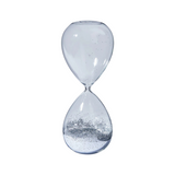 Silver Glitter 30cm Hour Glass