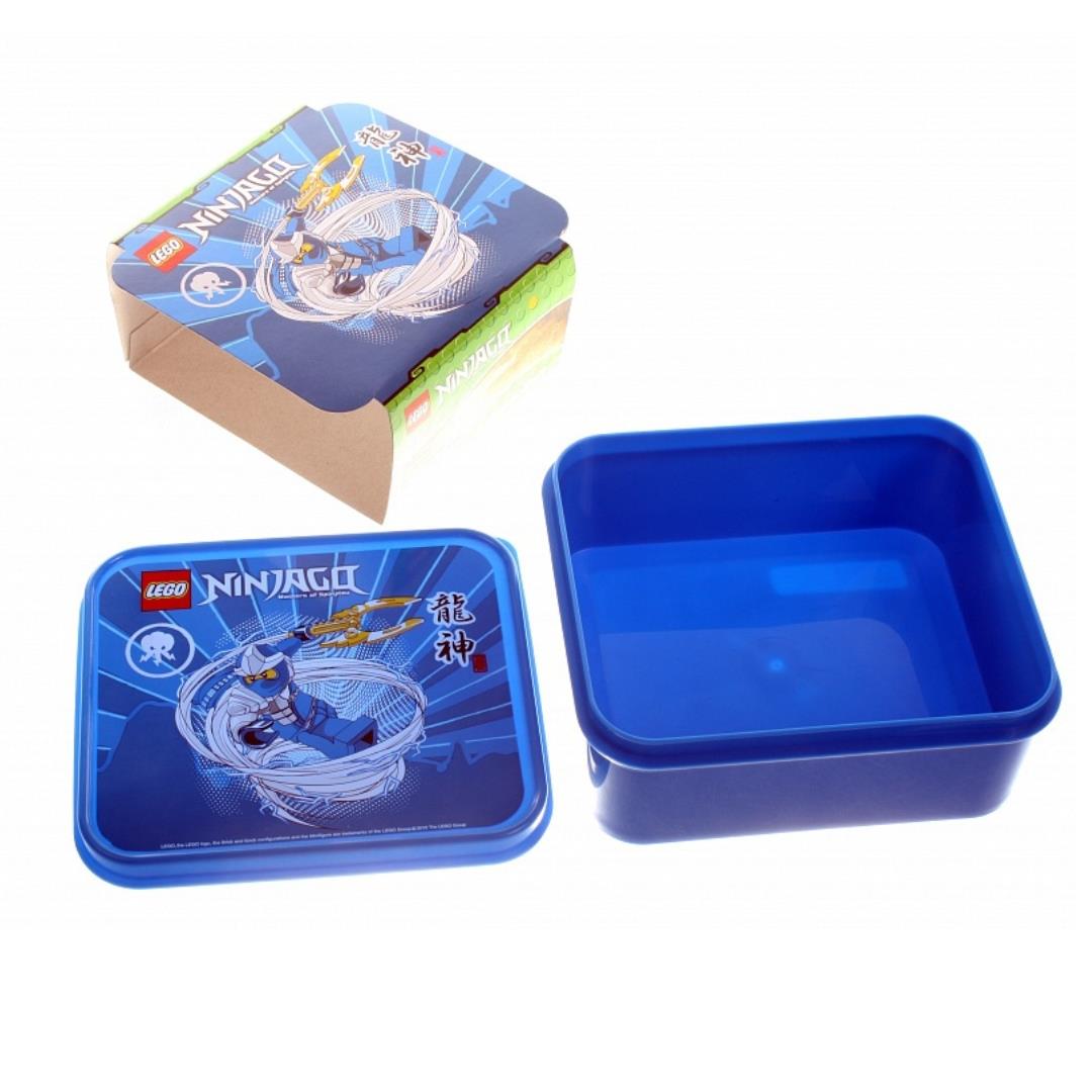 LEGO NINJAGO Jay ZX Lunch Box Kids Food Storage Container Blue