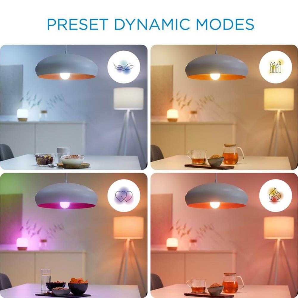 WiZ A60 E27 Full Colour Smart LED Dimmable Lightbulb