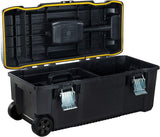 STANLEY FMST1-75761 Tool Box on Wheels with Pull Handle 28 Inch Black