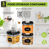 3 Piece 0.5L Food Storage Lock N Fresh Stackable Containers