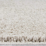 Soft Long Pile Non-Slip Rug with Rubber Backing Beige