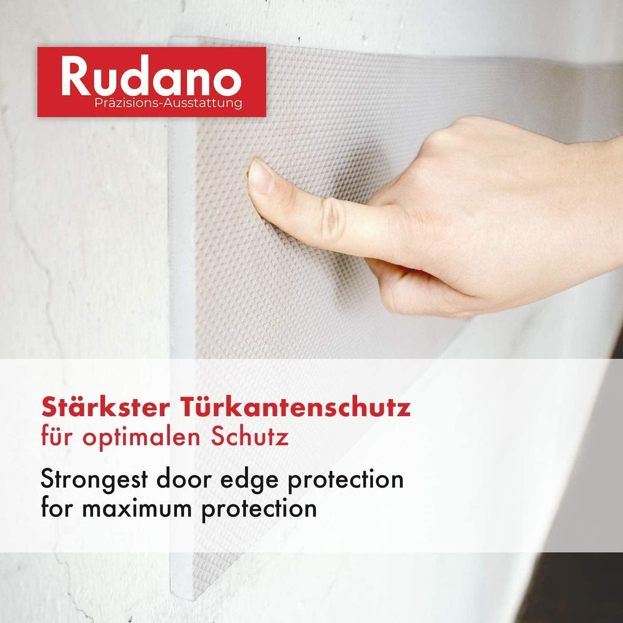 Rudano Self-Adhesive Foam Garage Wall Door Protection Protects your Car from Scratches 7mm White