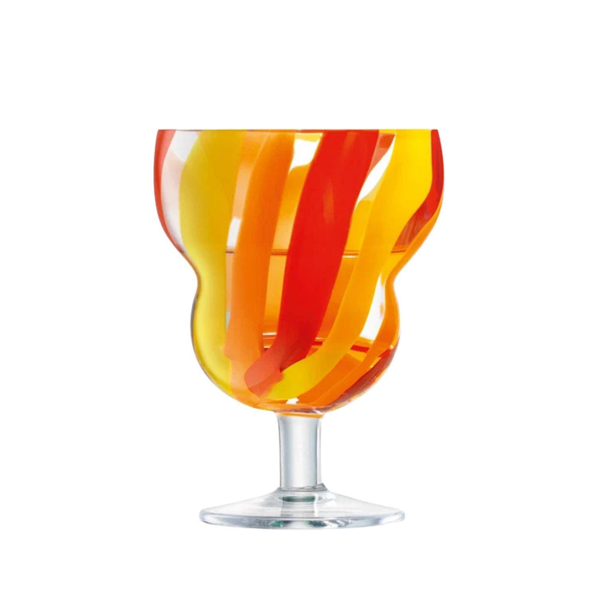 LSA Folk Wine Glass 230ml Set of 2 Multicolour