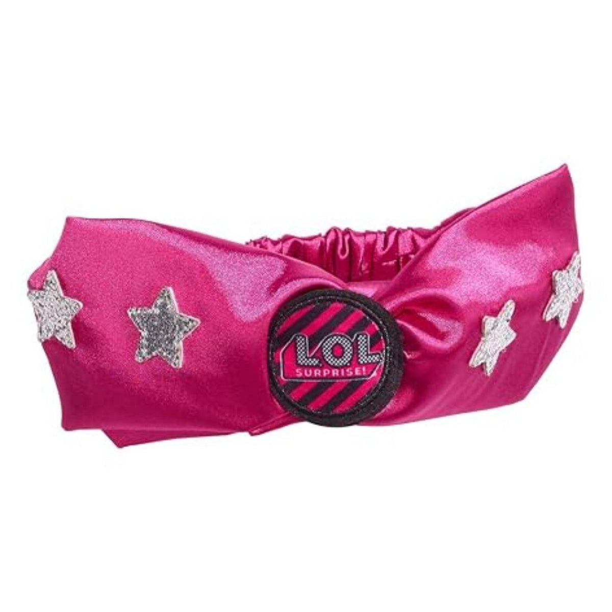 L.O.L. Surprise! Girls Headband with Silver Glitter Stars One Size Pink