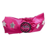 L.O.L. Surprise! Girls Headband with Silver Glitter Stars One Size Pink