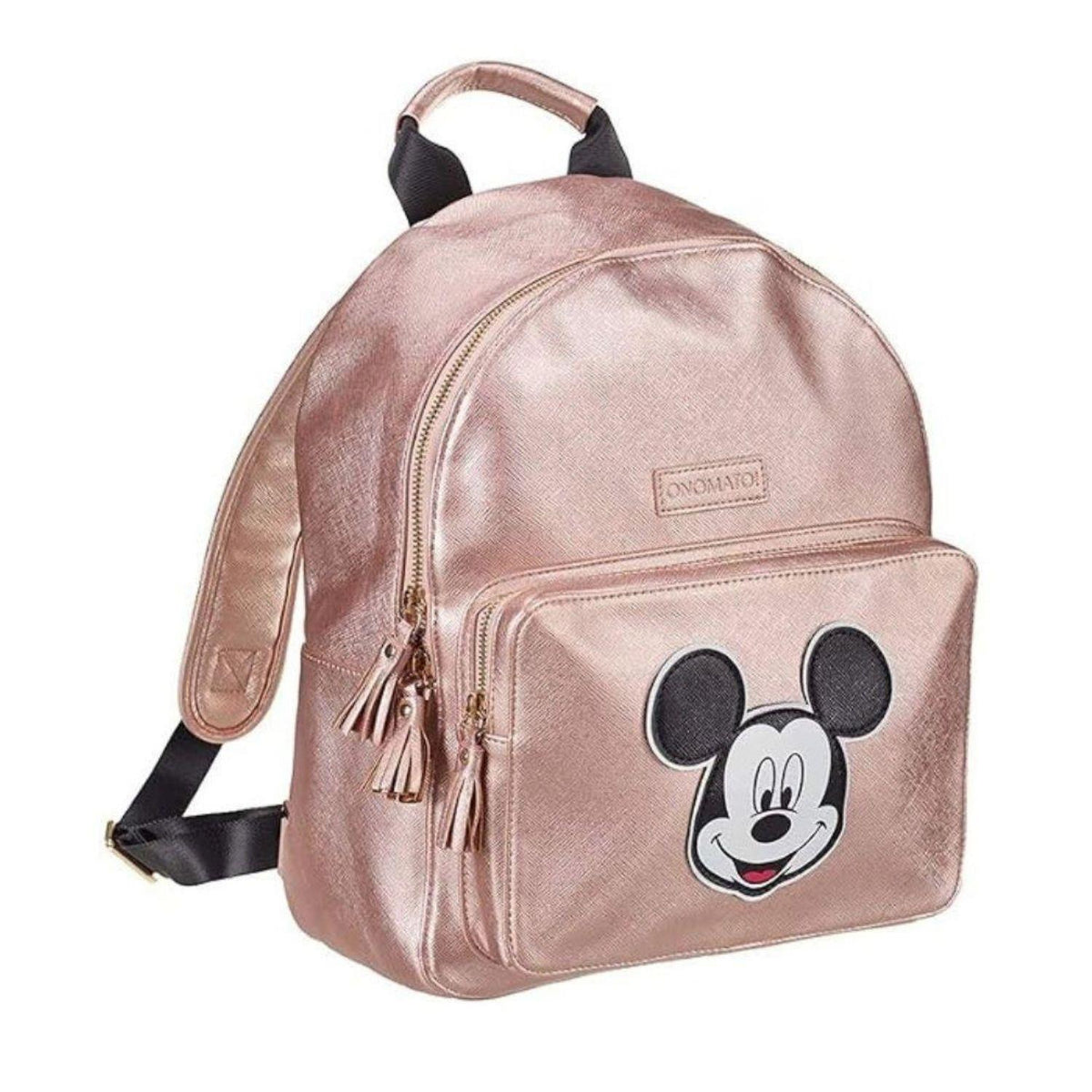 Disney Mickey Mouse Backpack with Adjustable Padded Straps Rose Gold