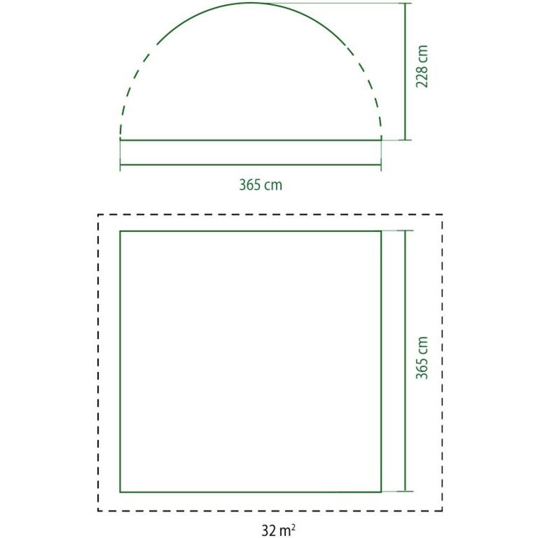 Coleman Event Dome L 3.65m – 4 Screen Walls 2 Doors