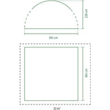 Coleman Event Dome L 3.65m – 4 Screen Walls 2 Doors