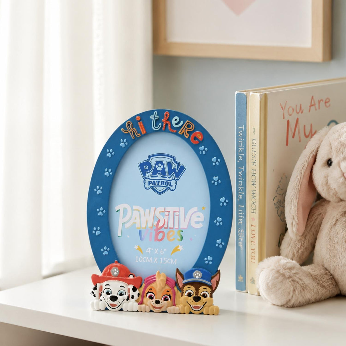 Paw Patrol Resin Oval Photo Frame "Hi There"