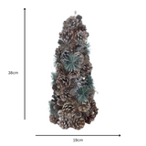 Pinecone Christmas Tree Ornament with Frosted Detail 38cm