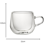 Utopia Double Walled Buddha Mug 400ml Glass Cup