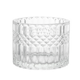 Cut Glass Storage Jar with Lid H10cm