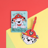 Paw Patrol Marshall PU Leather Passport and Luggage Tag Multi