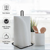 Free Standing Kitchen Paper Holder Organiser Black