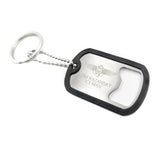 Top Gun Dog Tag Bottle Opener 1 of 5 Designs Selected at Random Silver