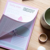 Snoopy Daily A5 Note Pad Planner Pink