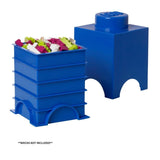 LEGO Round 1-Stud 1.2L Stackable Storage Brick Blue