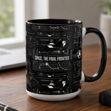 Star Trek Tech Black and White 444ml Mug The Final Frontier Design
