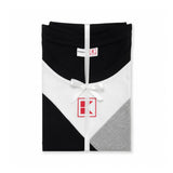Kaufland Women's Black Grey and White 100% Cotton T-Shirt Size S