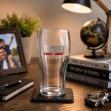 Top Gun Top Dad Pint Glass Clear