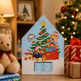Paw Patrol Wooden Christmas Countdown Calendar