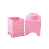 LEGO Square 1-Stud 1.2L Stackable Storage Brick Light Pink