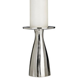 Kensington Townhouse Large Silver Candle Holder