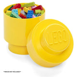 LEGO Round 1-Stud Stackable Storage Brick Yellow