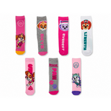 Girls PAW Patrol 7 Pack Multicoloured Cotton Blend Socks EU 27-30 UK 9-12