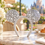 Women's Disney Mickey Mouse Silver Sequin Ears Headband