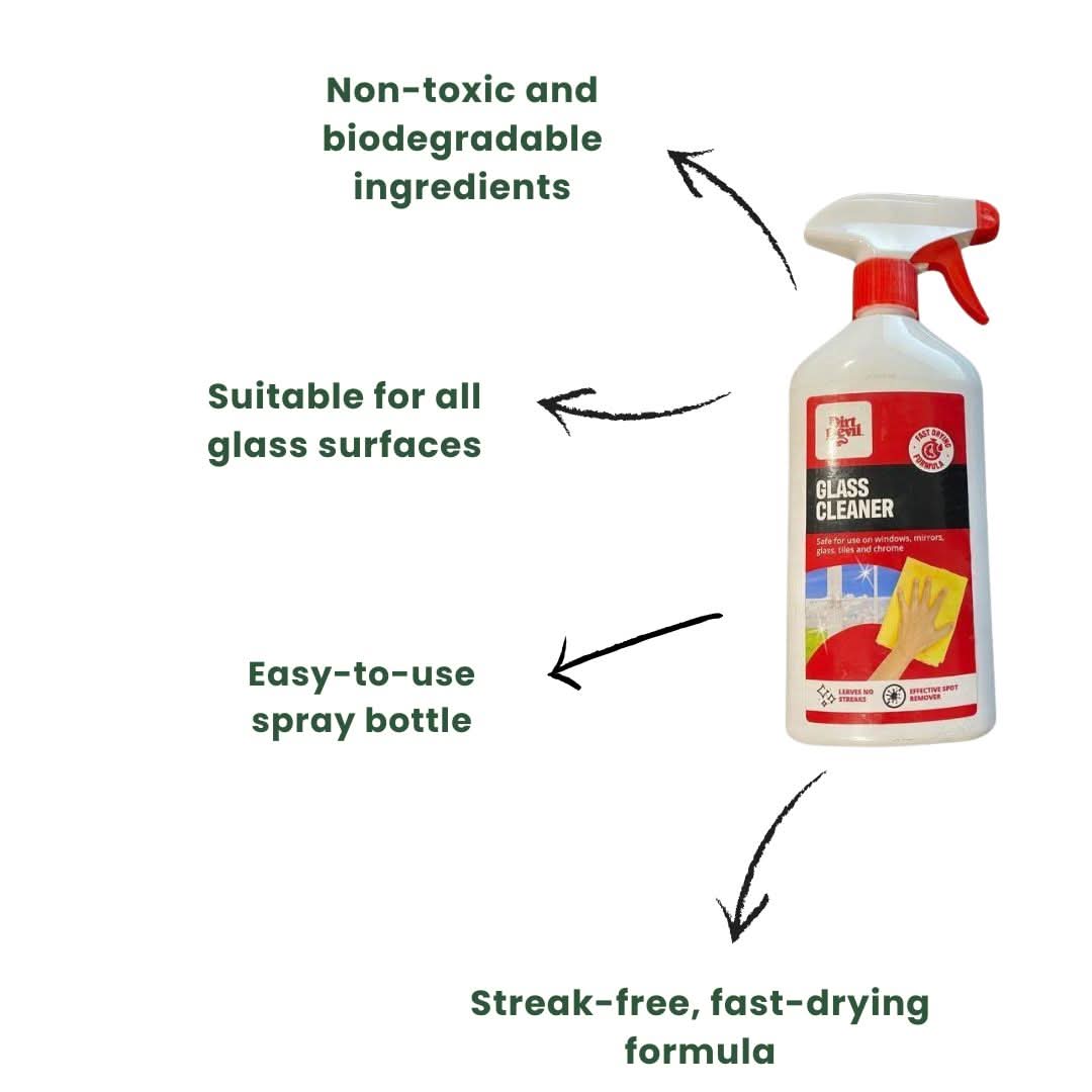 Dirt Devil Streak Free Fast Drying Formula Glass Cleaner 500ml