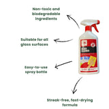 Dirt Devil Streak Free Fast Drying Formula Glass Cleaner 500ml