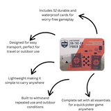 WayFarer On-the-Go Poker Set Includes 52 Waterproof Playing Cards