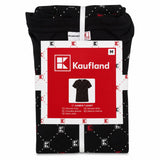 Kaufland Women's Black Logo Print 100% Cotton T-Shirt Size M