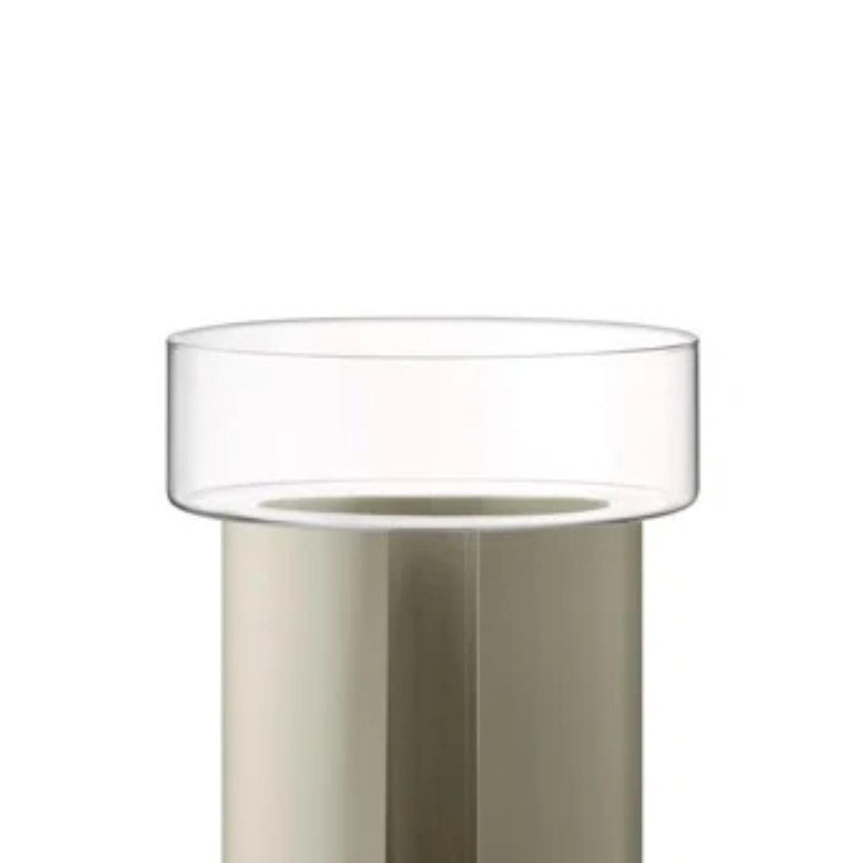 LSA Terrazza Planter H75cm Clear and Grey